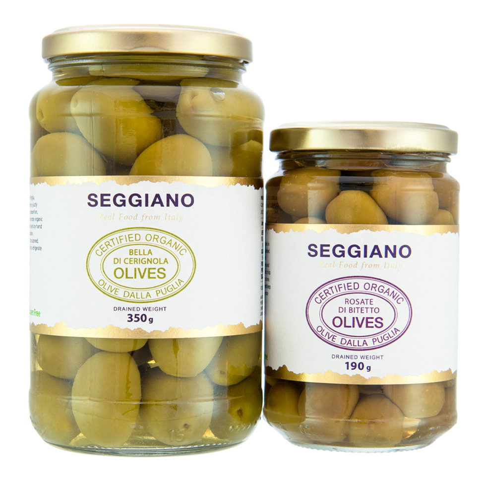 Organic Bella Di Cerignola Olives | Seggiano