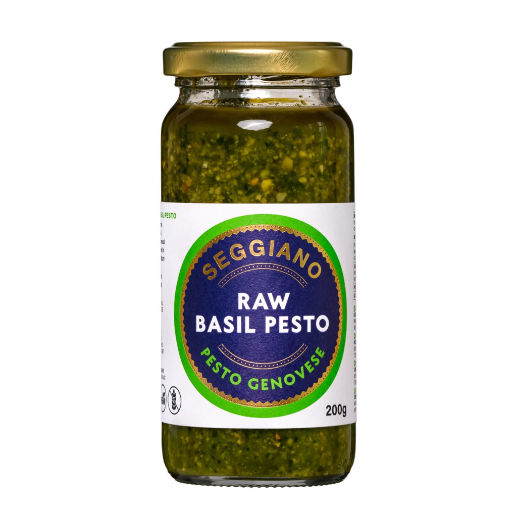 Raw Basil Pesto 200g Vegan Pesto Passatas Sauces Seggiano